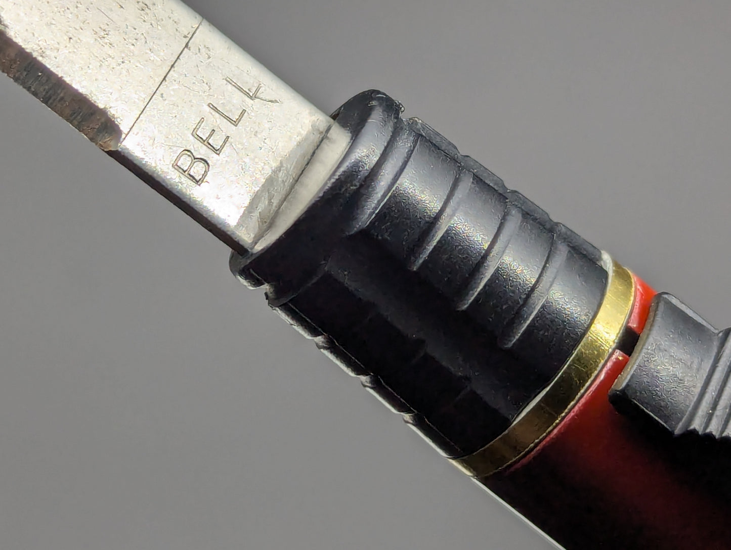 Vintage BELL Brand D/A OTF Gentleman's Pen Red & Gold