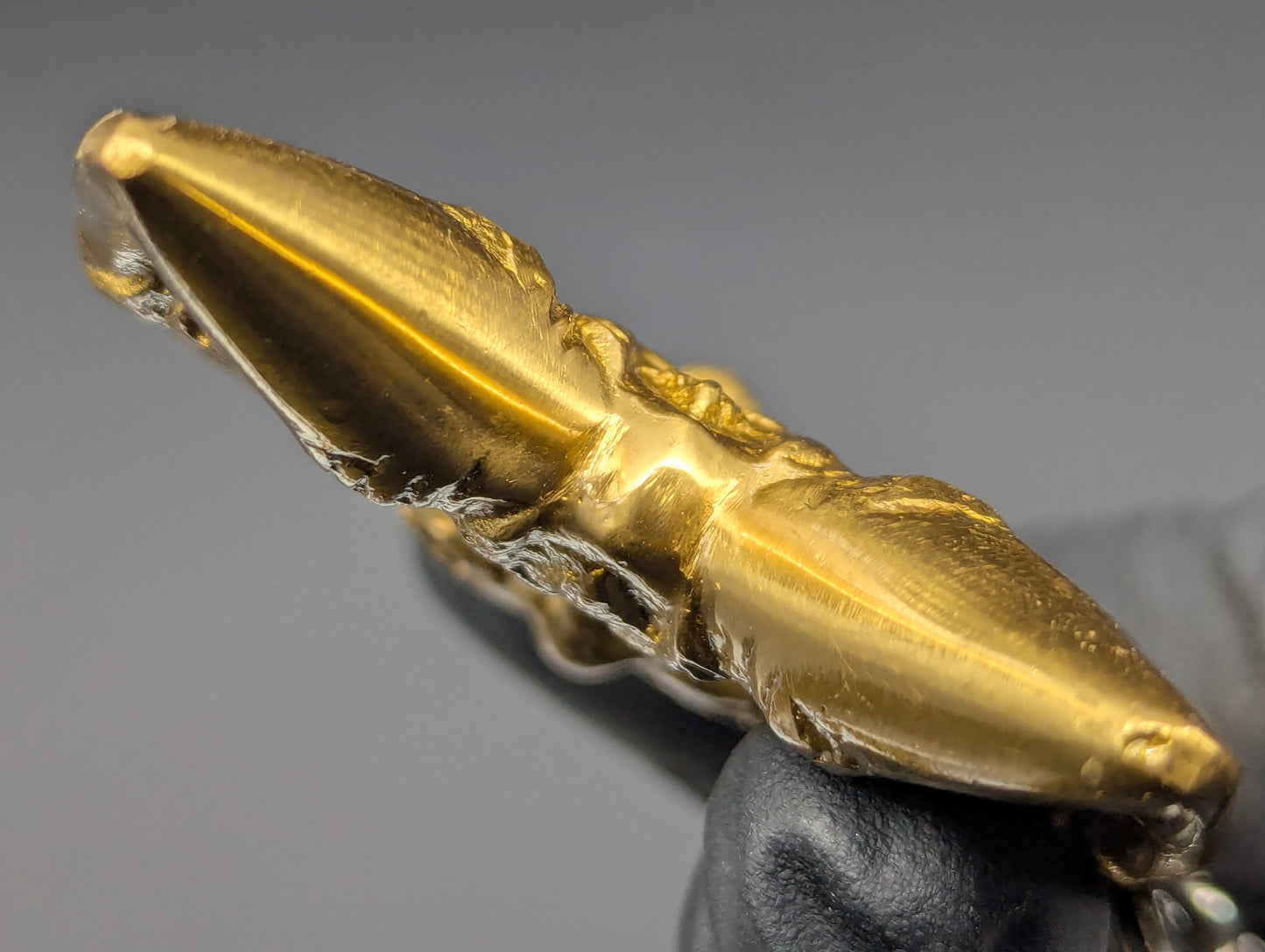 Solid Brass Cat Self Defense Keyring