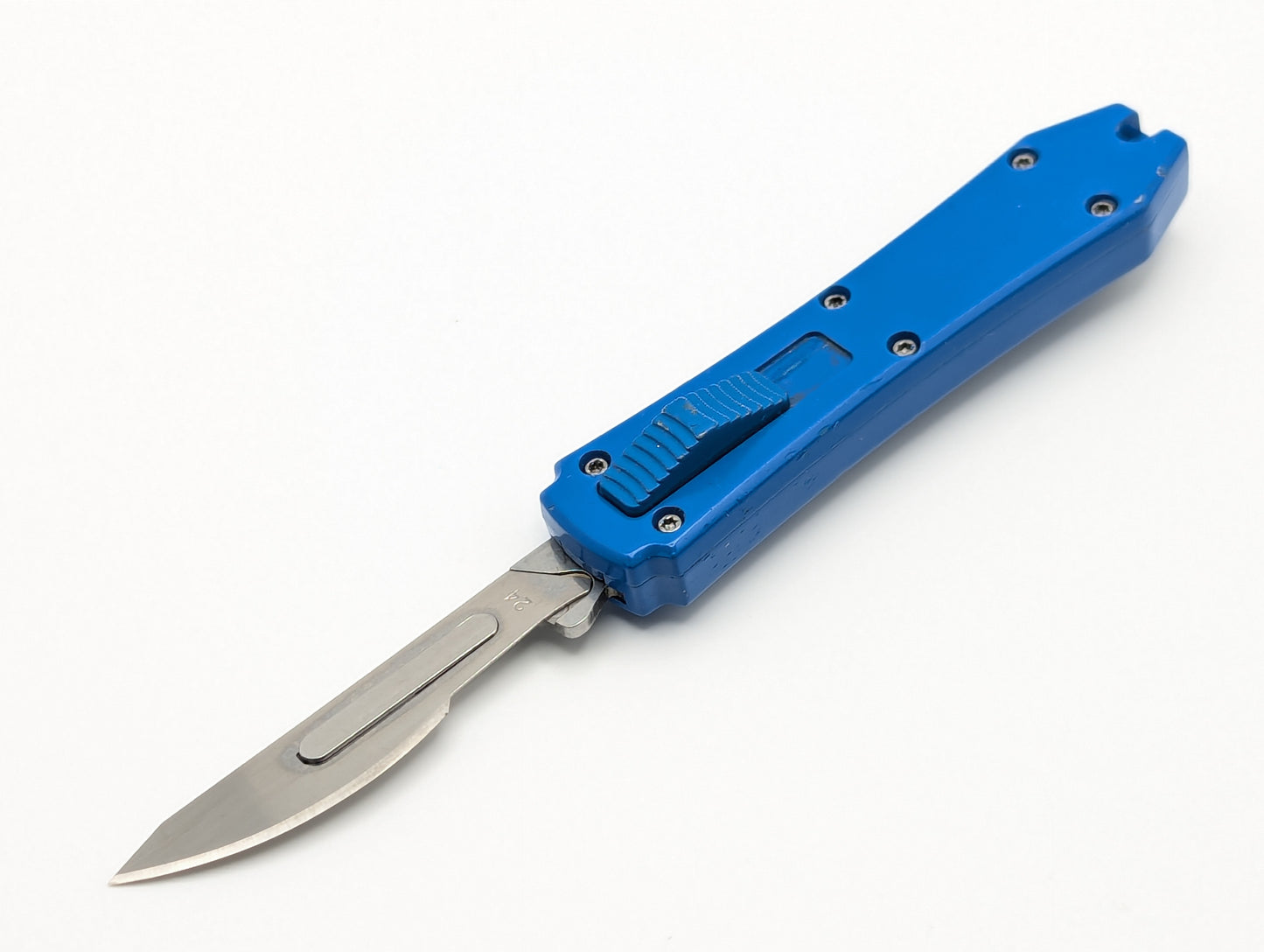 BLUE MINI COFFIN SCALPEL OTF KNIFE