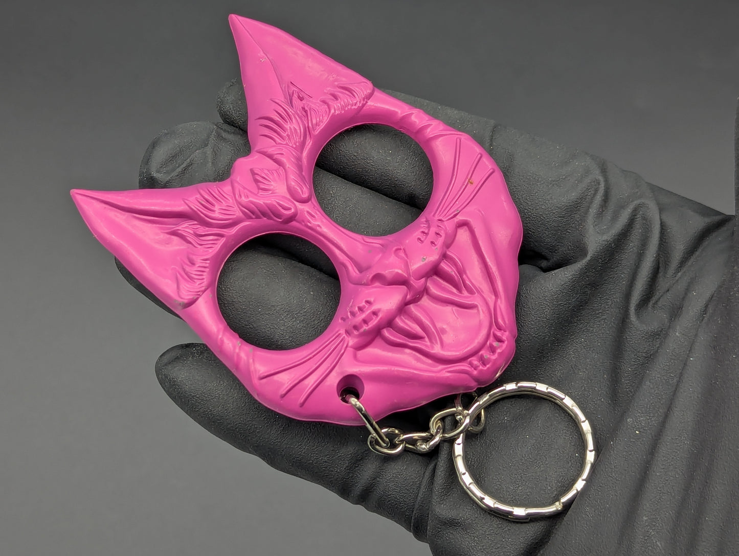 PINK ABS CAT SELF DEFENSE KEYRING