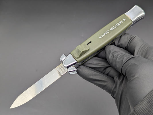 RARE NOS VINTAGE 80's TAIWAN GREEN NATO MILITARY OTF KNIFE