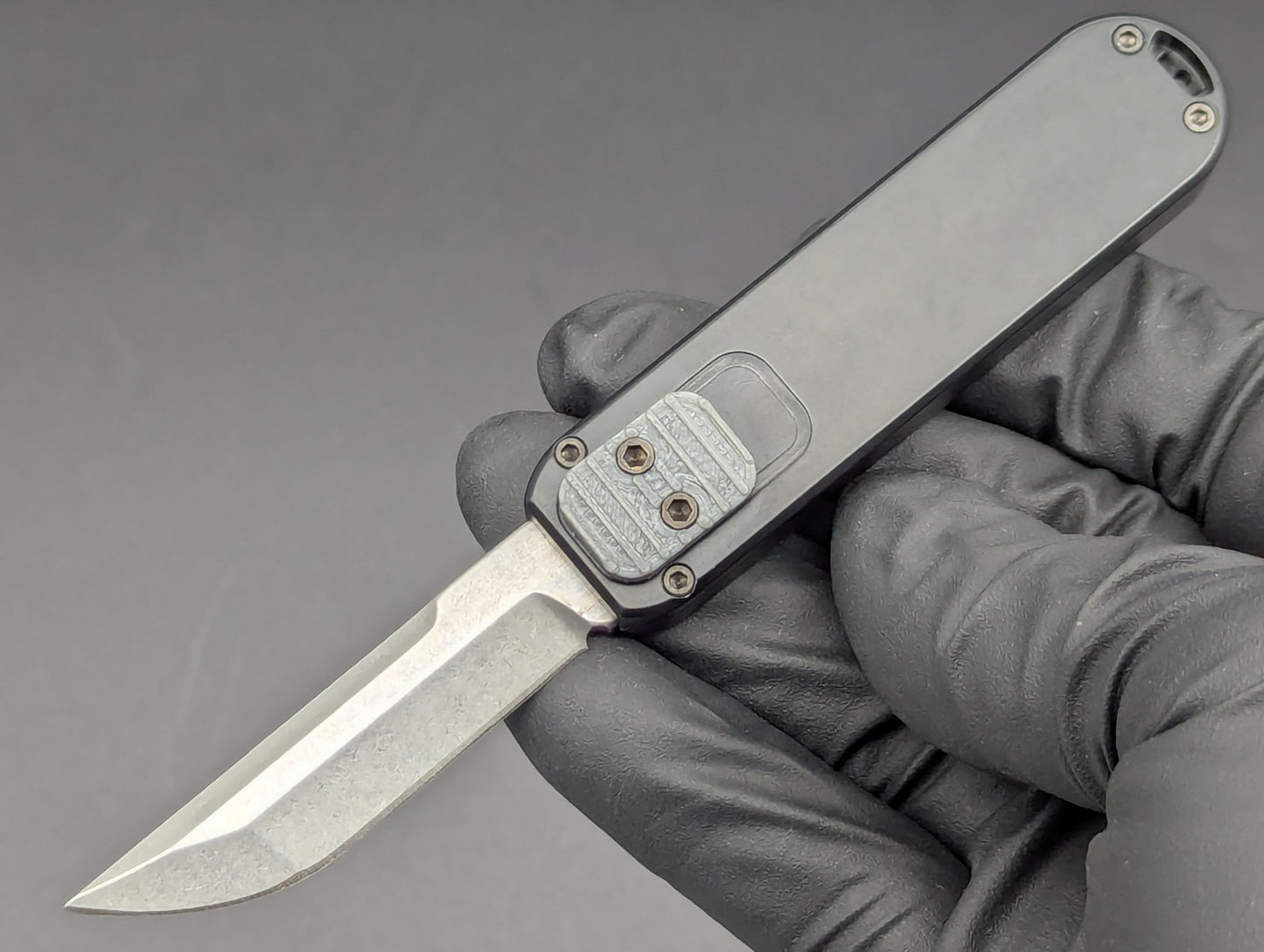 A.R.S. KNIVES D ROCKET D/A OTF TANTO BLACK GY/BTN