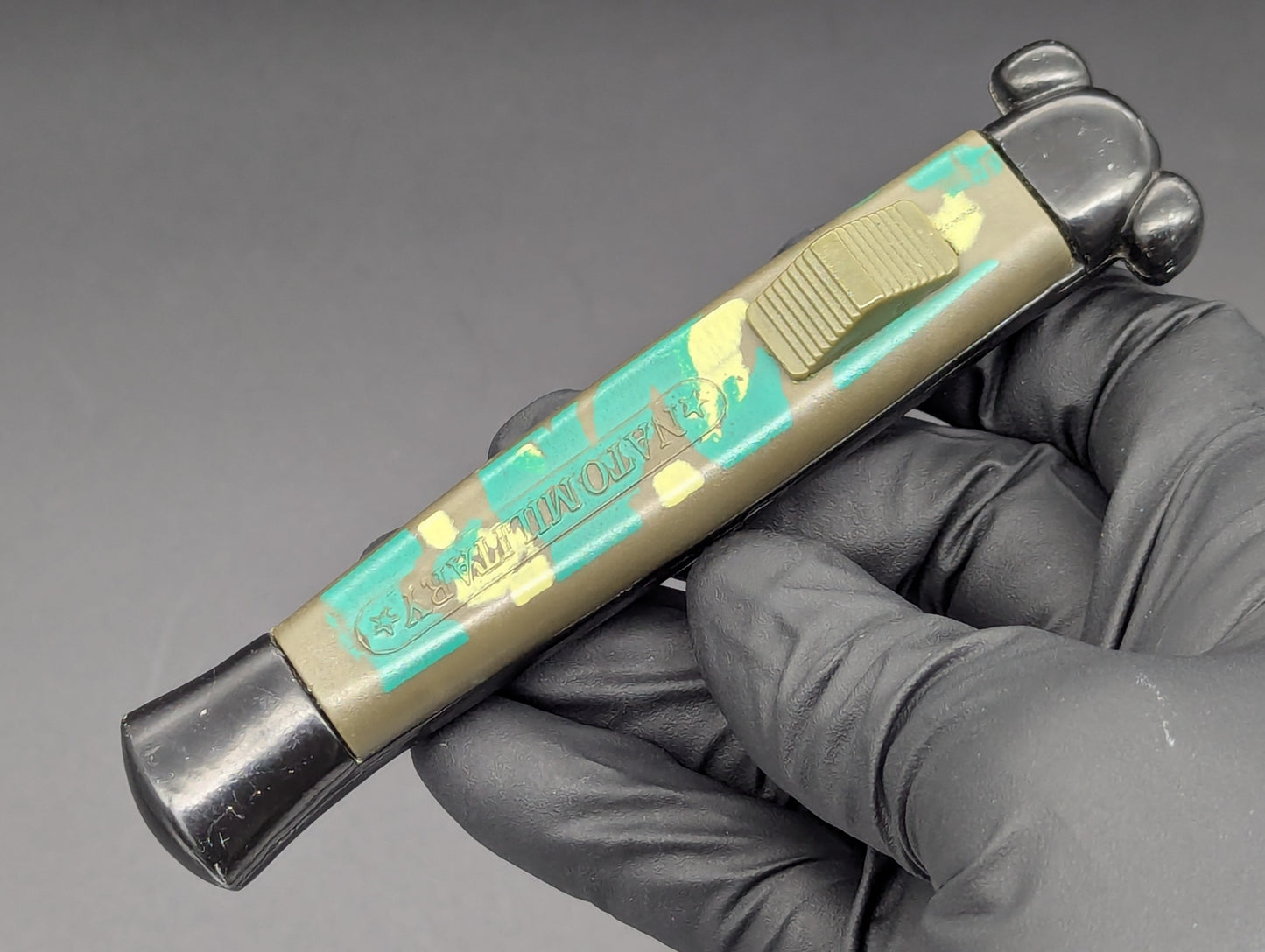 Camouflage NATO MILITARY OTF Knife 80's Vintage