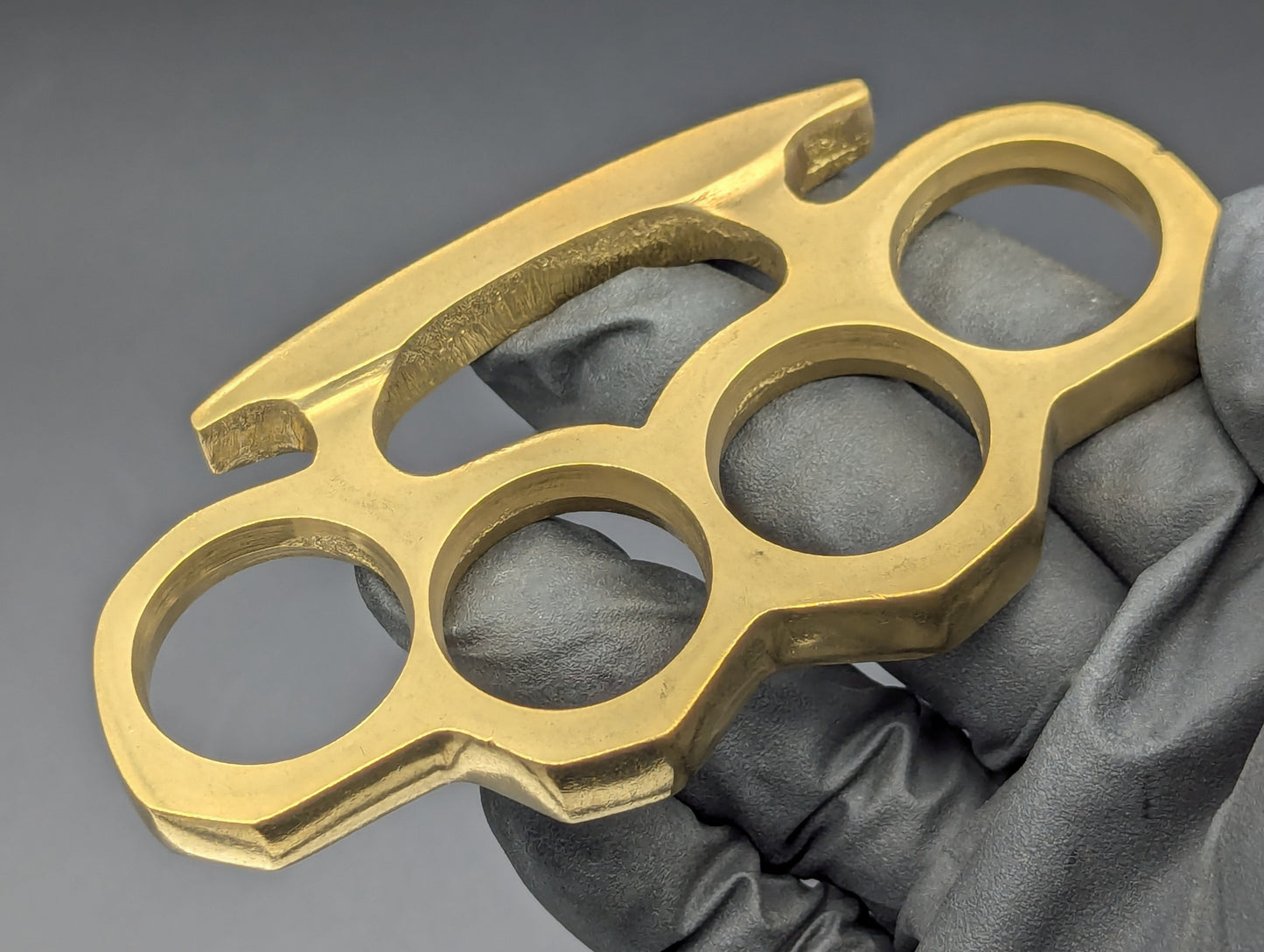 SOLID CAST BRASS SQUARE TOP BRASS KNUCKLE DUSTER