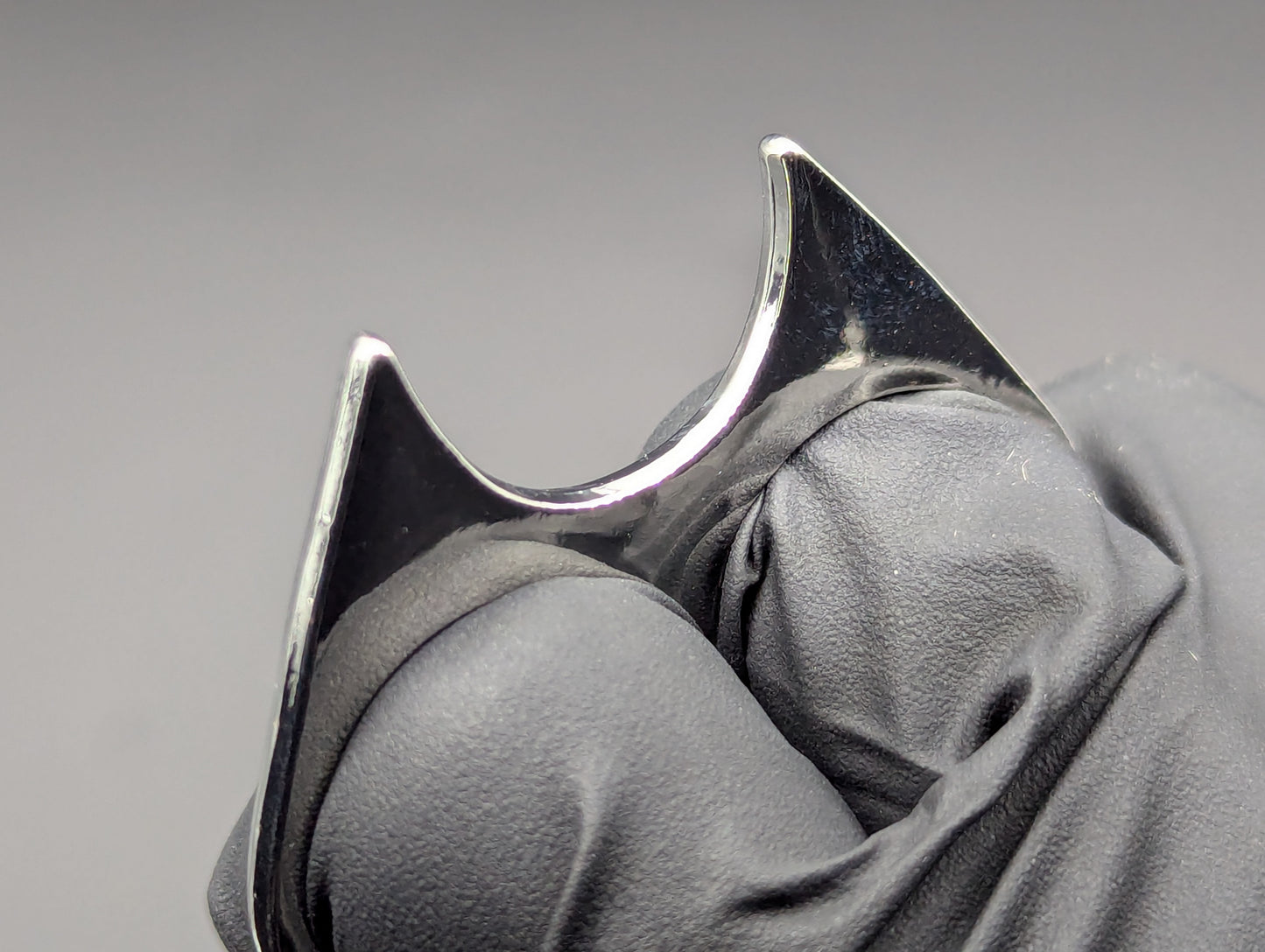 Chrome Stainless Steel Kitty "CAT" Self Defense Keyring