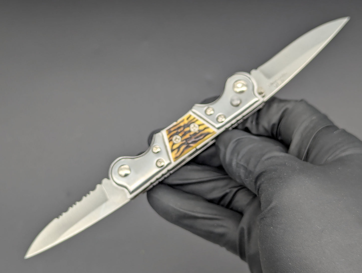 NOS Dual Blade Automatic Knife Cali-Legal