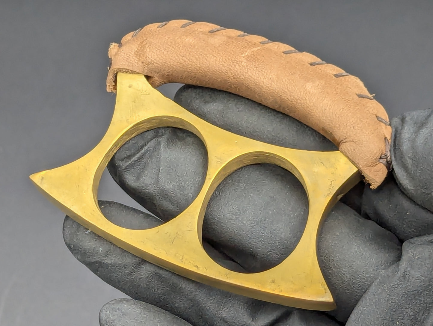 Solid Brass Stock Leather Wrapped "2FK" Duster