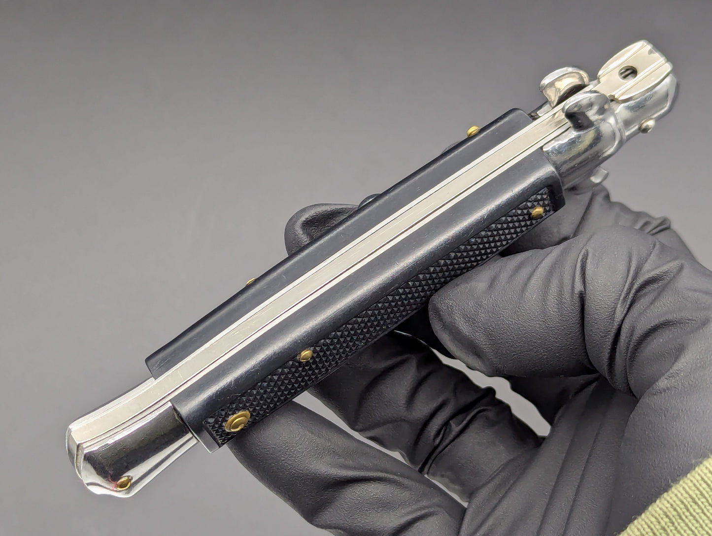 8.25" VINTAGE MOLETTA CHECKERED GERMAN STILETTO