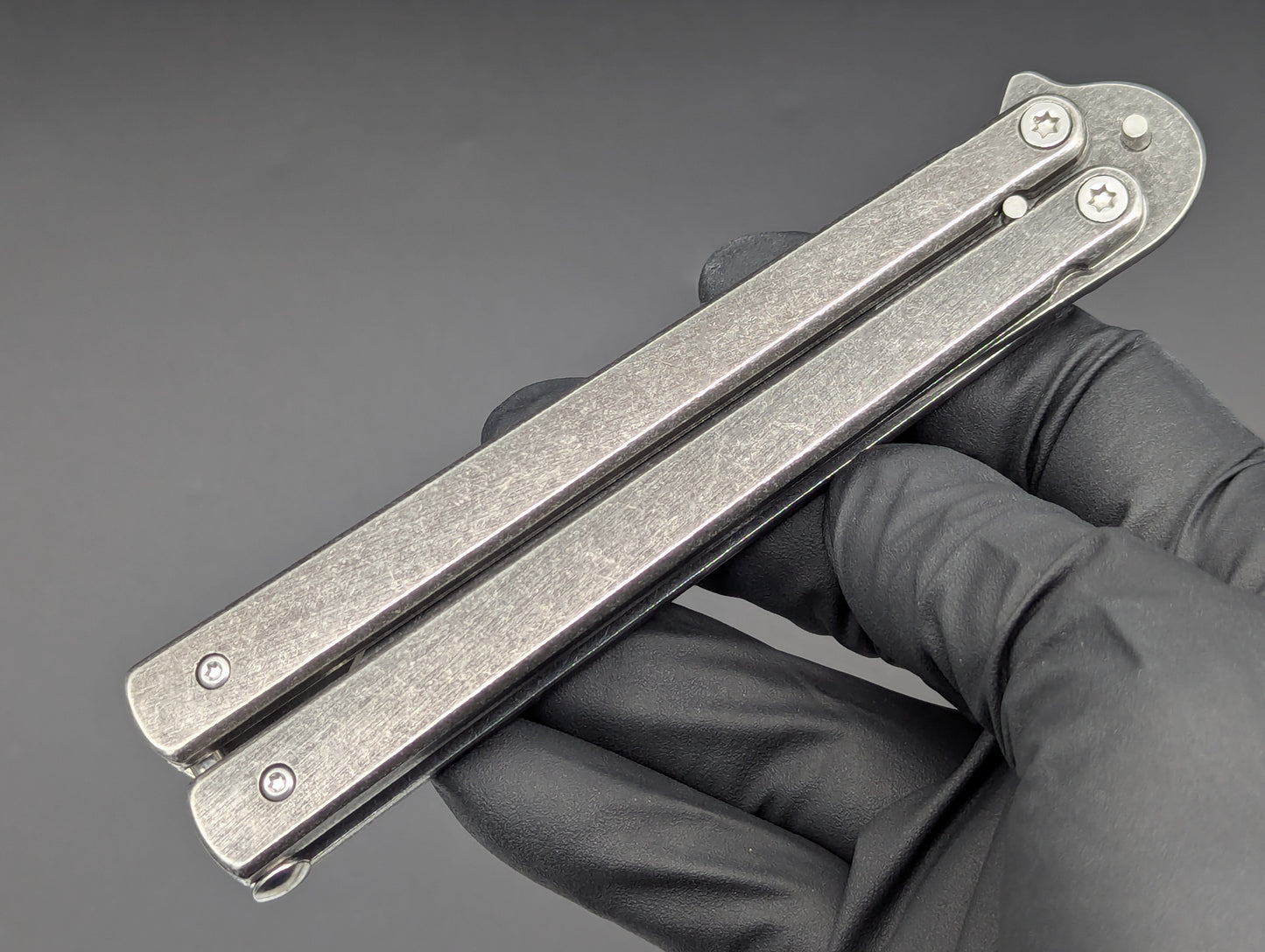 STONEWASHED TANTO WHIPLASH BUTTERFLY KNIFE