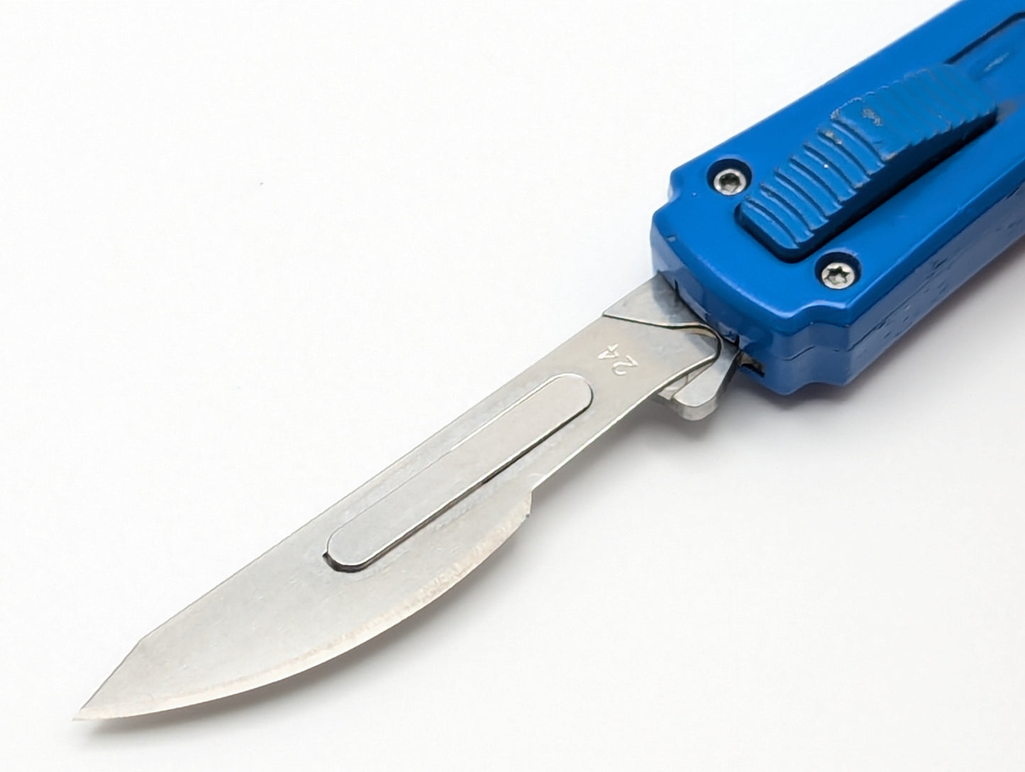 BLUE MINI COFFIN SCALPEL OTF KNIFE