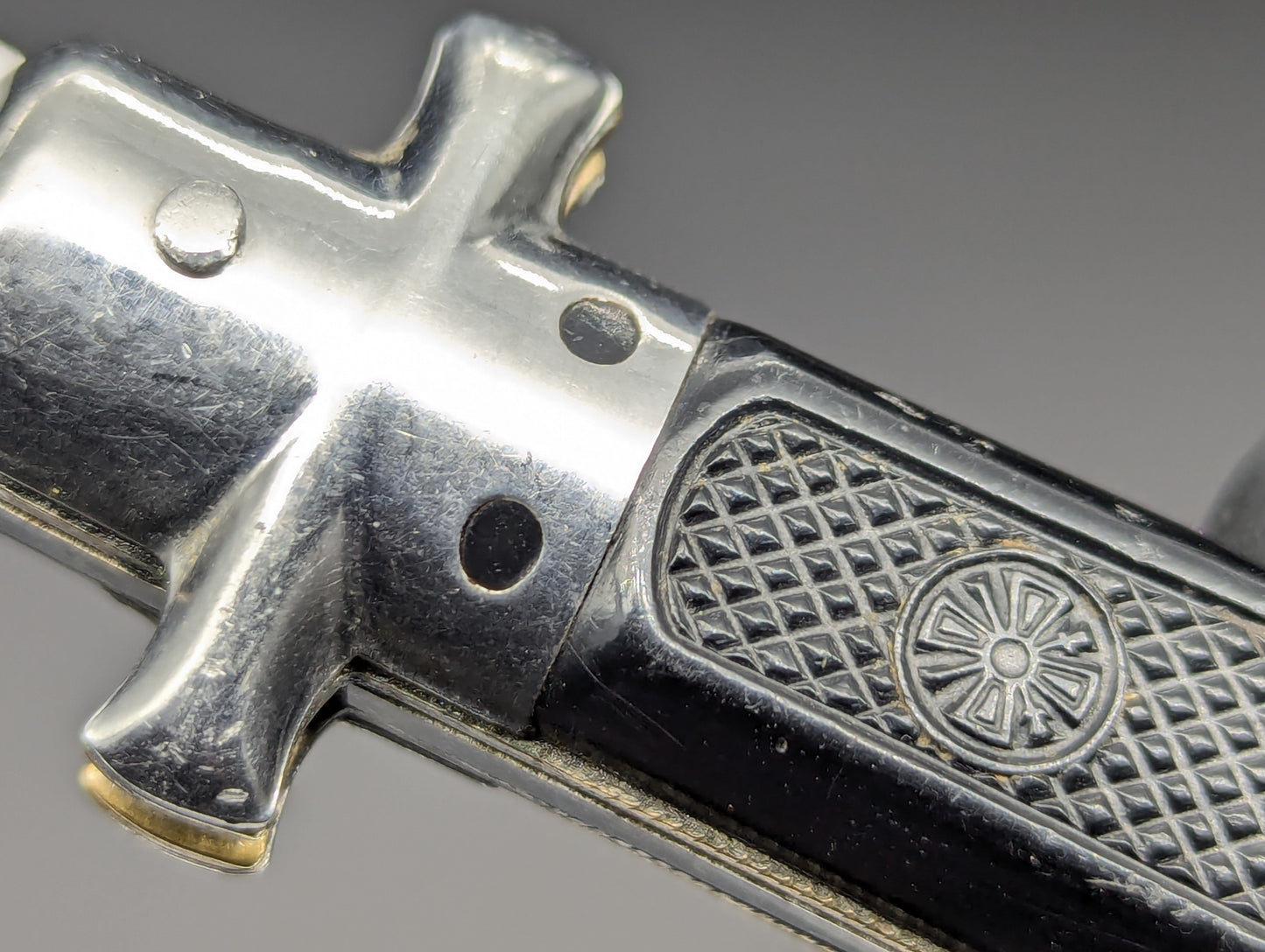 ANTIQUE FRENCH BARGEON MALTESE SWITCHBLADE KNIFE LG