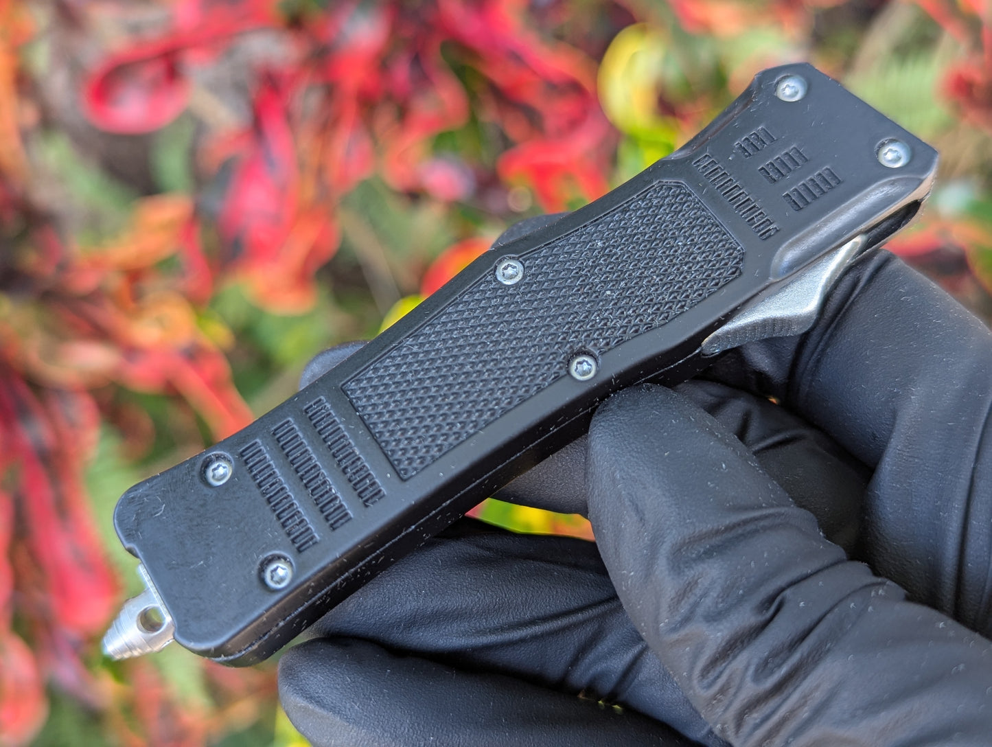 7" Mini Double Edge CQB OTF Automatic Knife Black