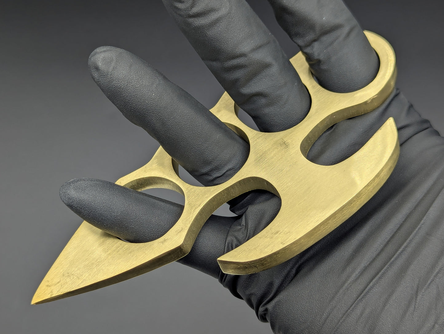 5TH ACE LINCOLN STYLE SOLID BRASS STOCK KNUCKLE DUSTER