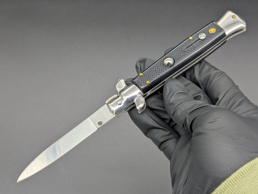 8.25" VINTAGE MOLETTA CHECKERED GERMAN STILETTO