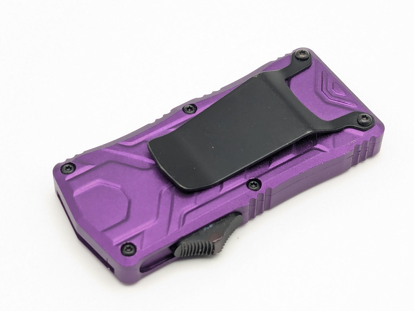 Purple Molded Aluminum D/A Box Cutter OTF Knife