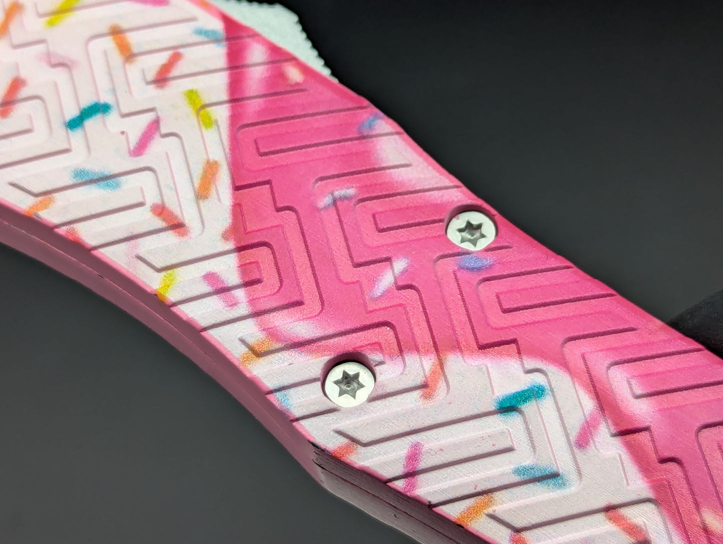 STRAWBERRY DRIP ICE CREAM SPRINKLES D/A OTF KNIFE