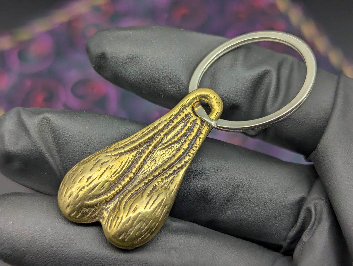 BRASS BALLS NOVELTY EDC KEYRING