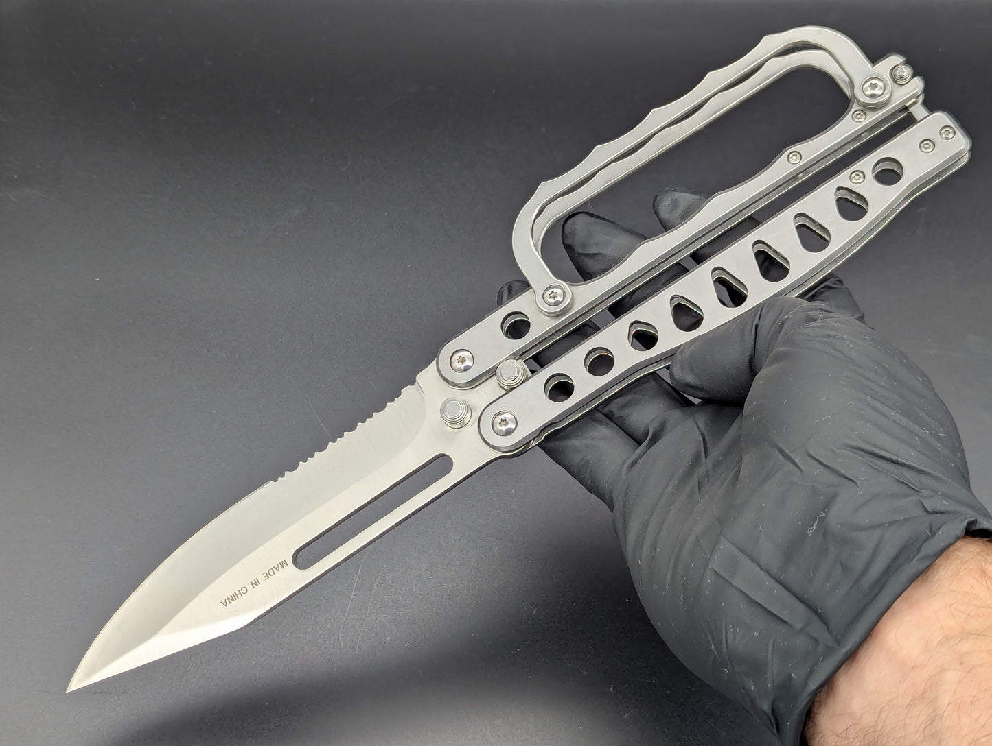 Super Knife Stainless Trench Balisong Zombie Killer