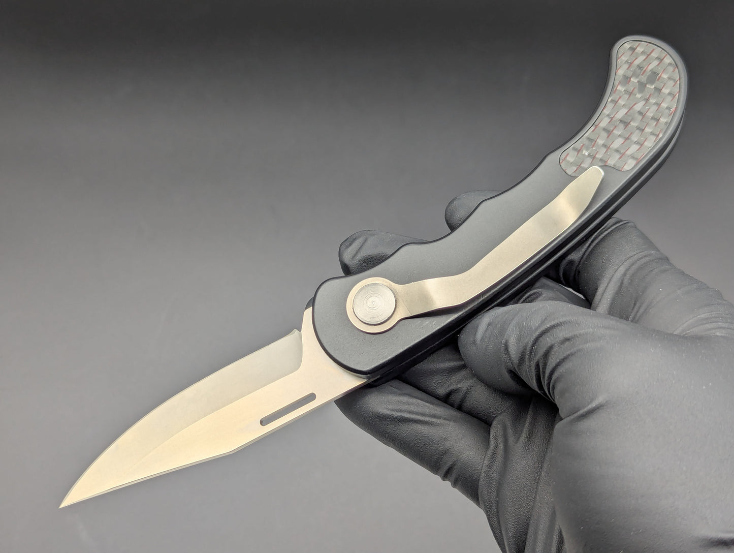 Vintage HERBERTZ SOLINGEN Carbon Fiber Automatic Knife