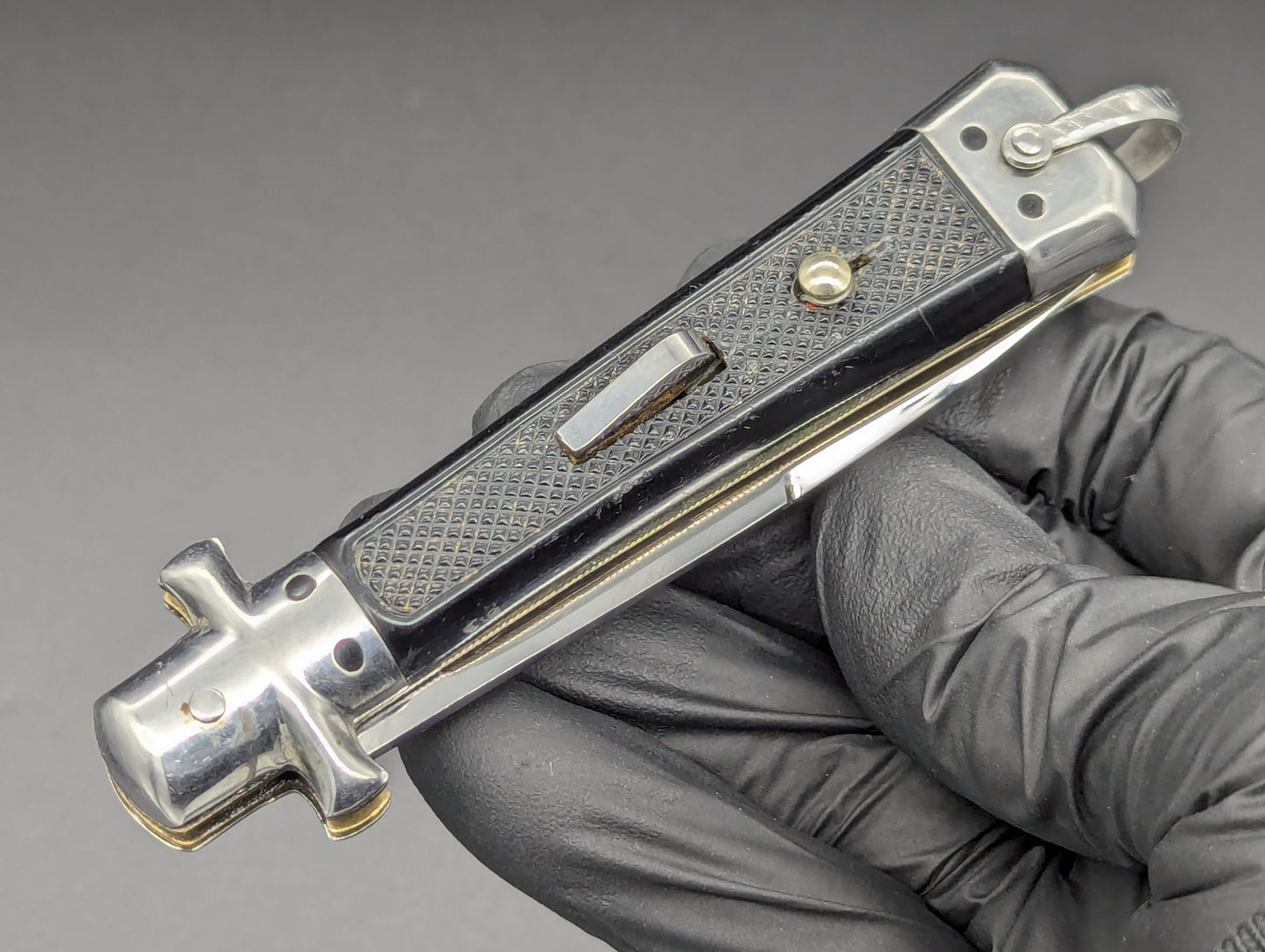 ANTIQUE FRENCH BARGEON MALTESE SWITCHBLADE KNIFE LG