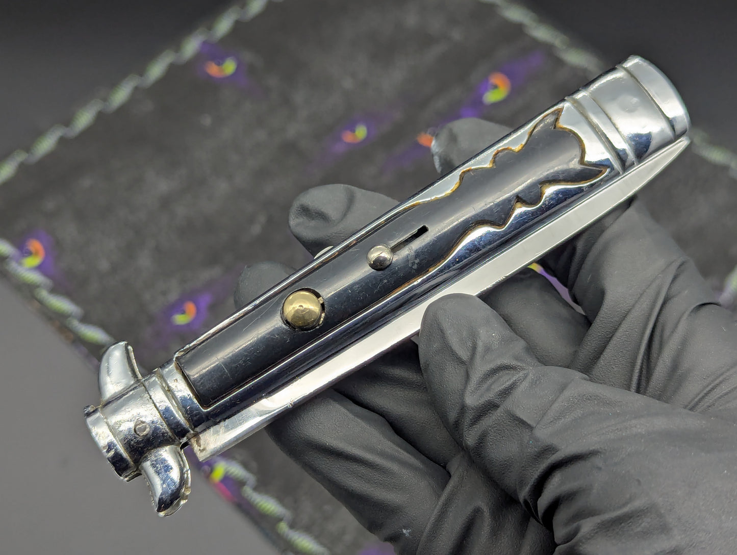 Antique Toledo Spain Hell Raiser Spanish Stiletto Switchblade Knife