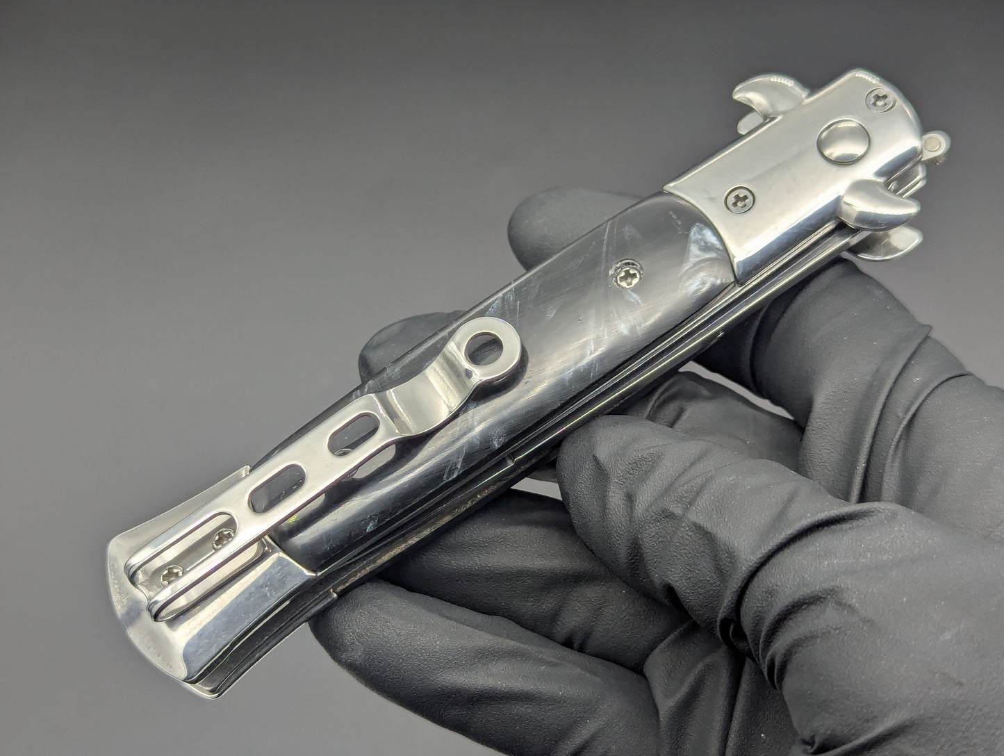 BLACK PEARL MILANO DIABLO STILETTO SWITCHBLADE