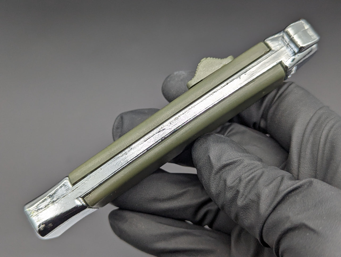 RARE NOS VINTAGE 80's TAIWAN GREEN NATO MILITARY OTF KNIFE