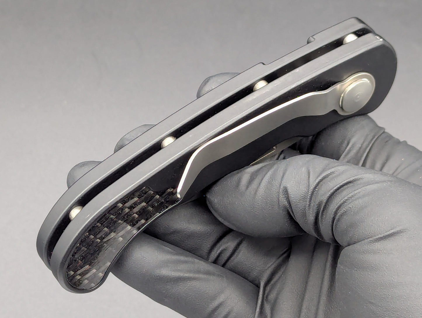 Vintage HERBERTZ SOLINGEN Carbon Fiber Automatic Knife