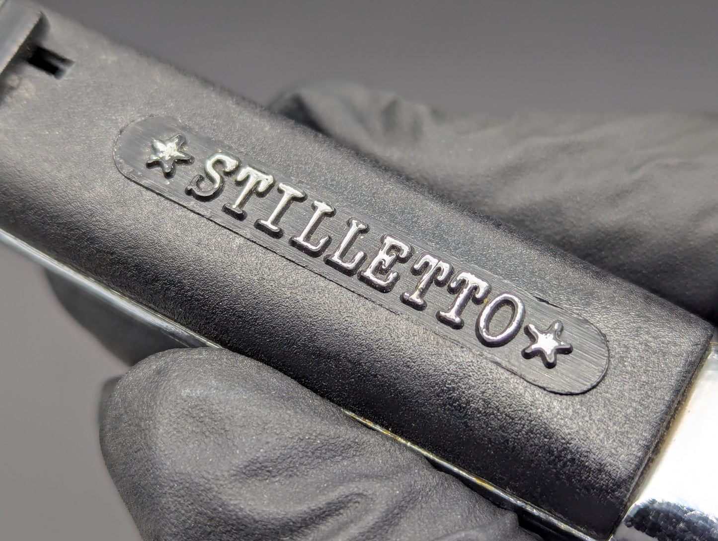 VINTAGE 80"s STILETTO NATO MILITARY D/A OTF KNIVES