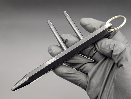 OLD SCHOOL STEEL NINJA SPIKE KUBATON KEYRING