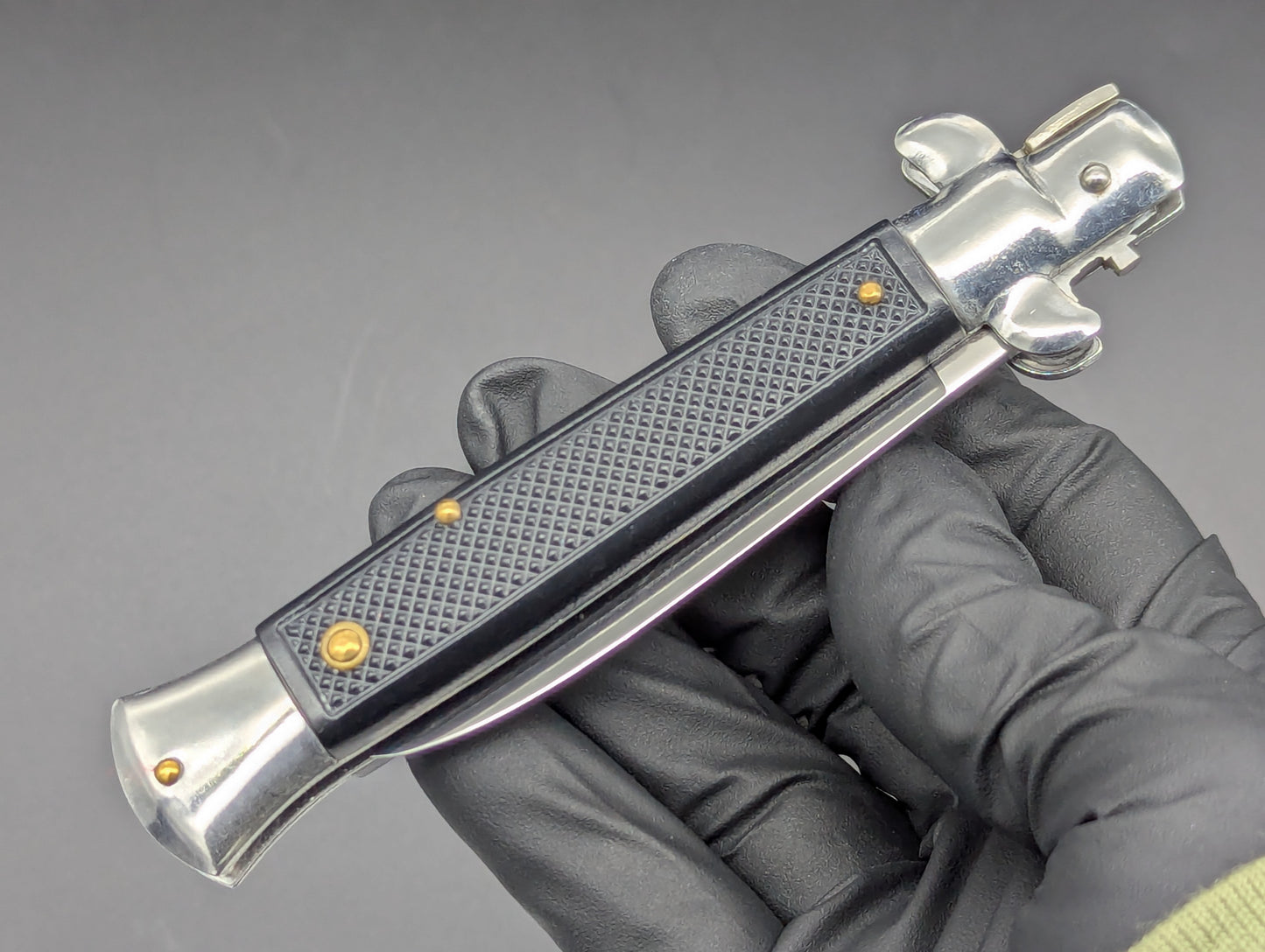 8.25" VINTAGE MOLETTA CHECKERED GERMAN STILETTO