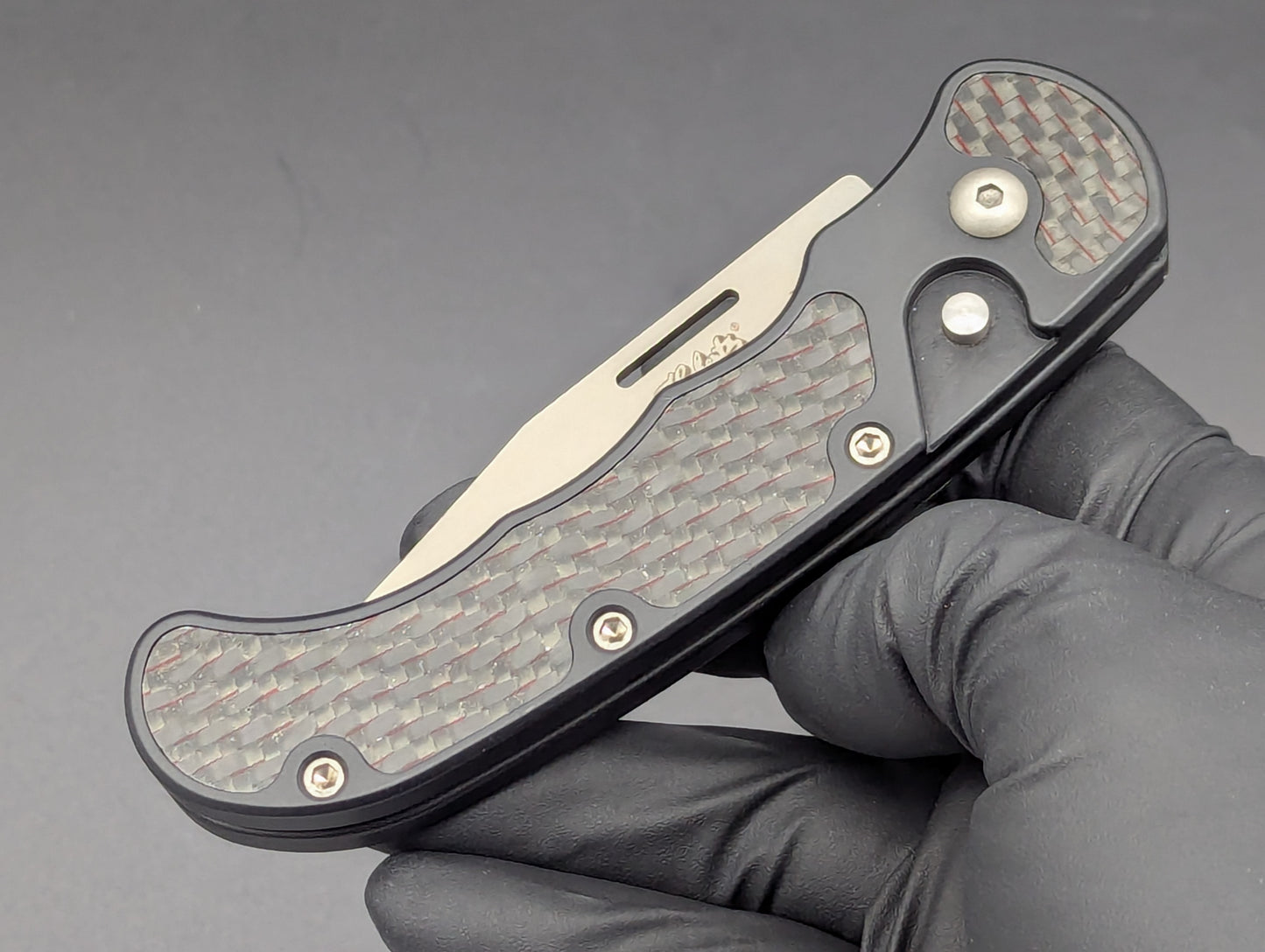 Vintage HERBERTZ SOLINGEN Carbon Fiber Automatic Knife