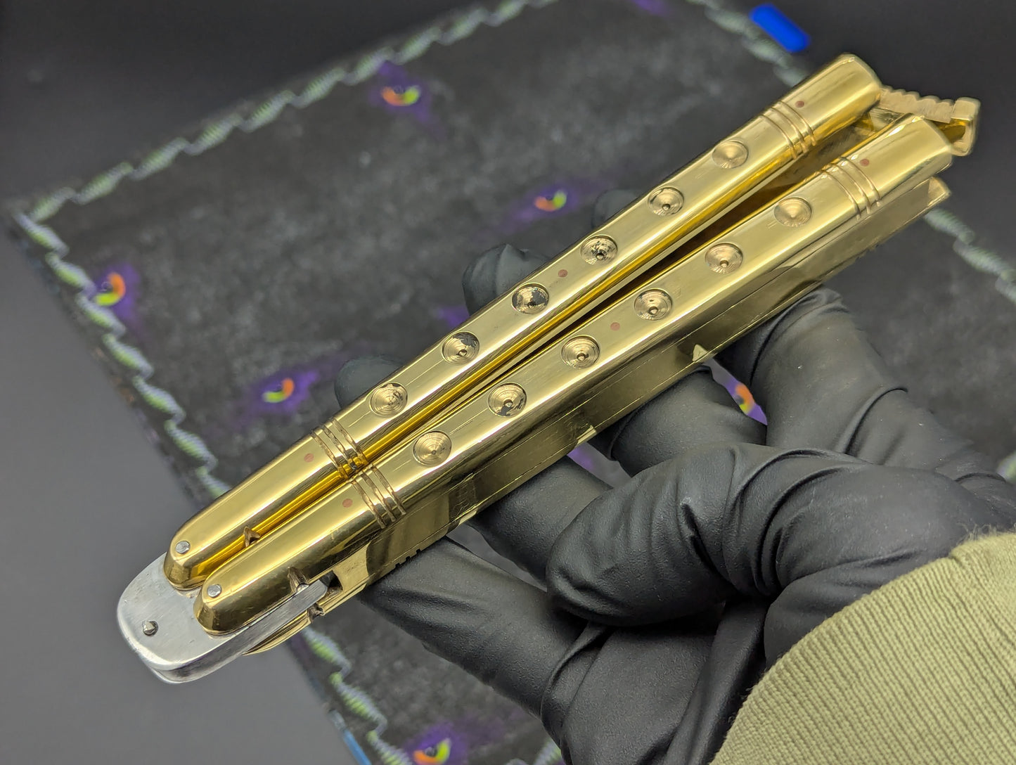 11" Clip Point Brass Batangas Philippines Handmade Balisong