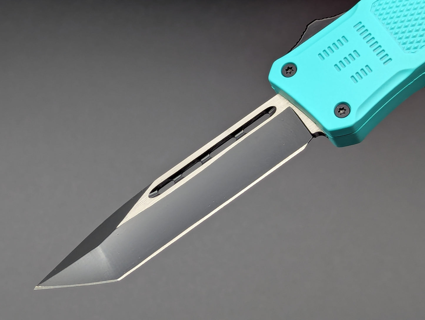 8.25" TEAL CQC D/A TACTICAL OTF AUTOMATIC KNIFE