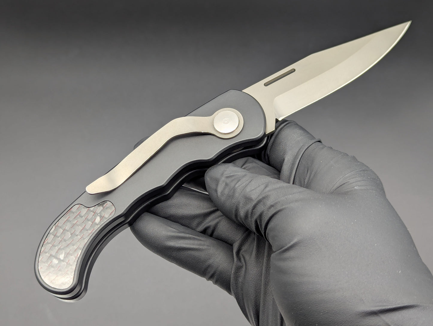 Vintage HERBERTZ SOLINGEN Carbon Fiber Automatic Knife