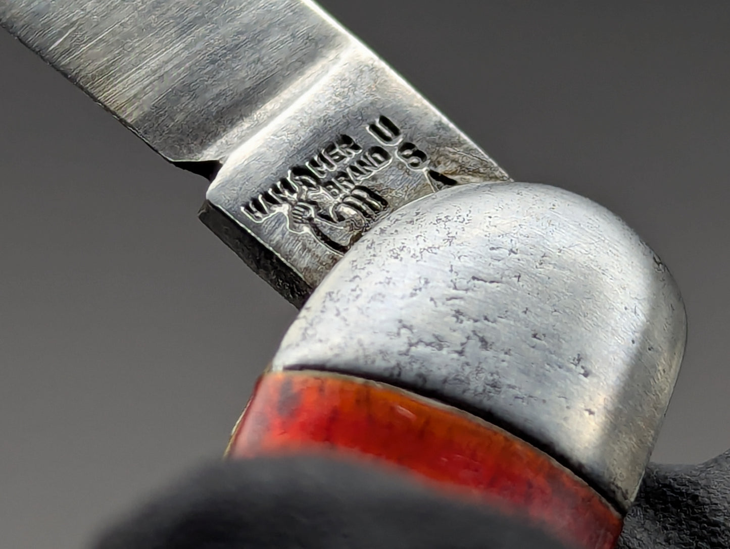 ANTIQUE HAMMER BRAND CANDY STRIPE TOOTHPICK SWITCHBLADE KNIFE