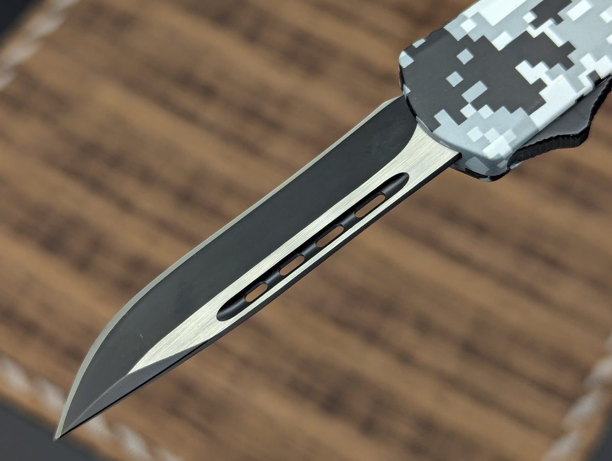 7" Mini Digital Urban Camo D/A OTF Knife