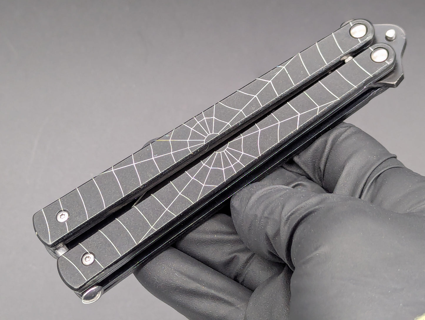 Spiderfly Old School Butterfly Knife Black