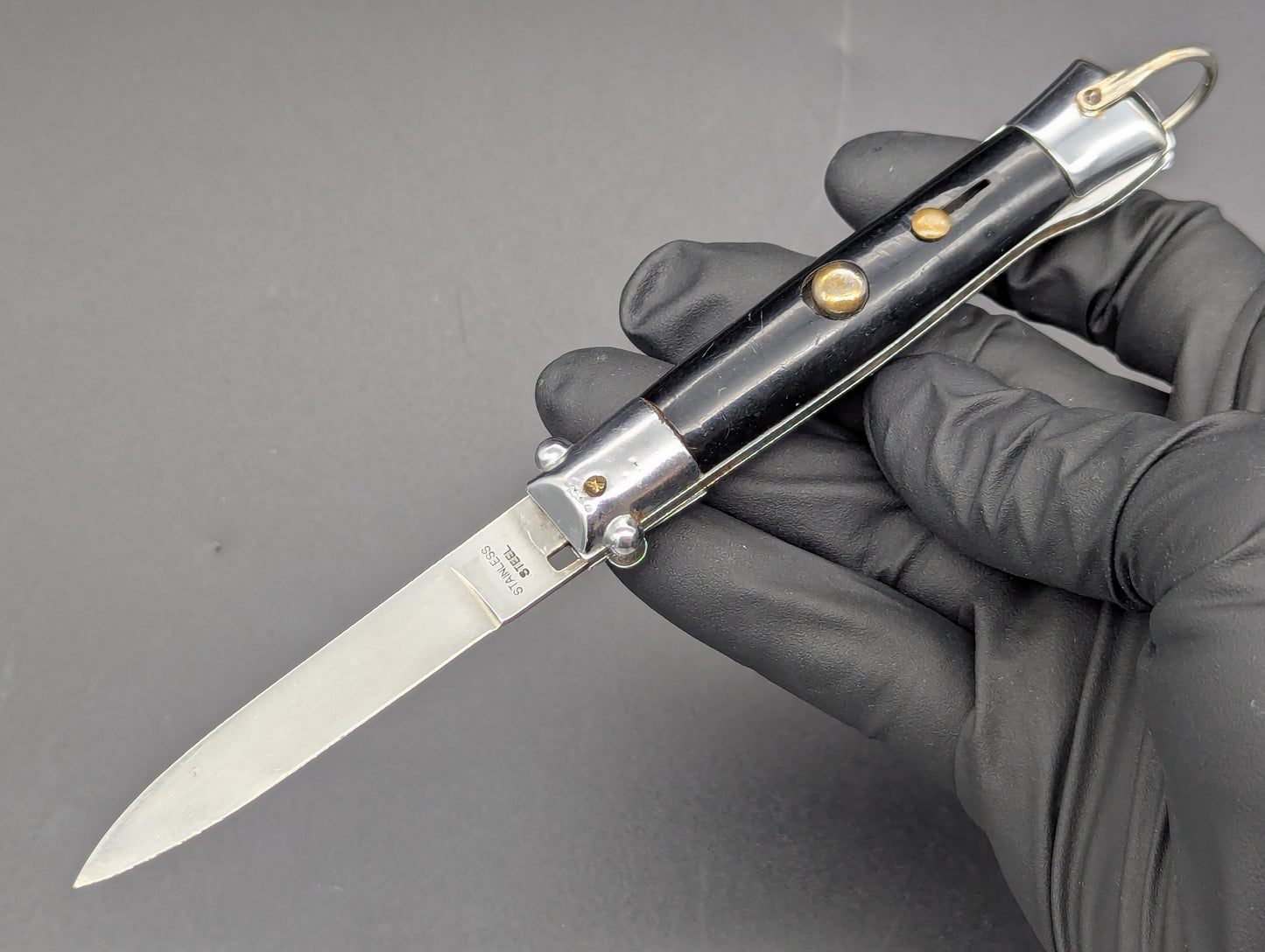 6.5" VINTAGE MICKEY EARS MINI JAPANESE SWITCHBLADE KNIFE