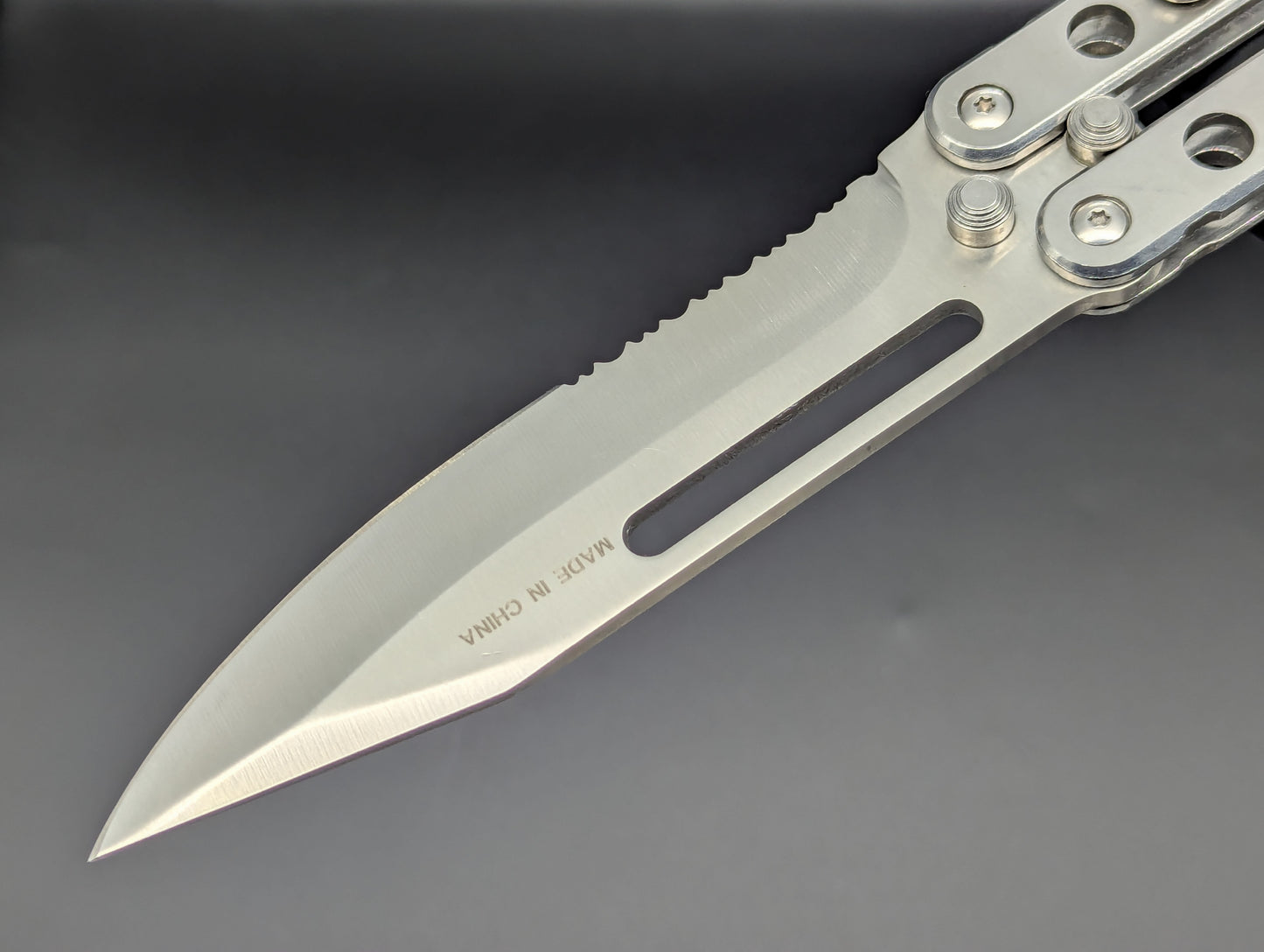 Super Knife Stainless Trench Balisong Zombie Killer