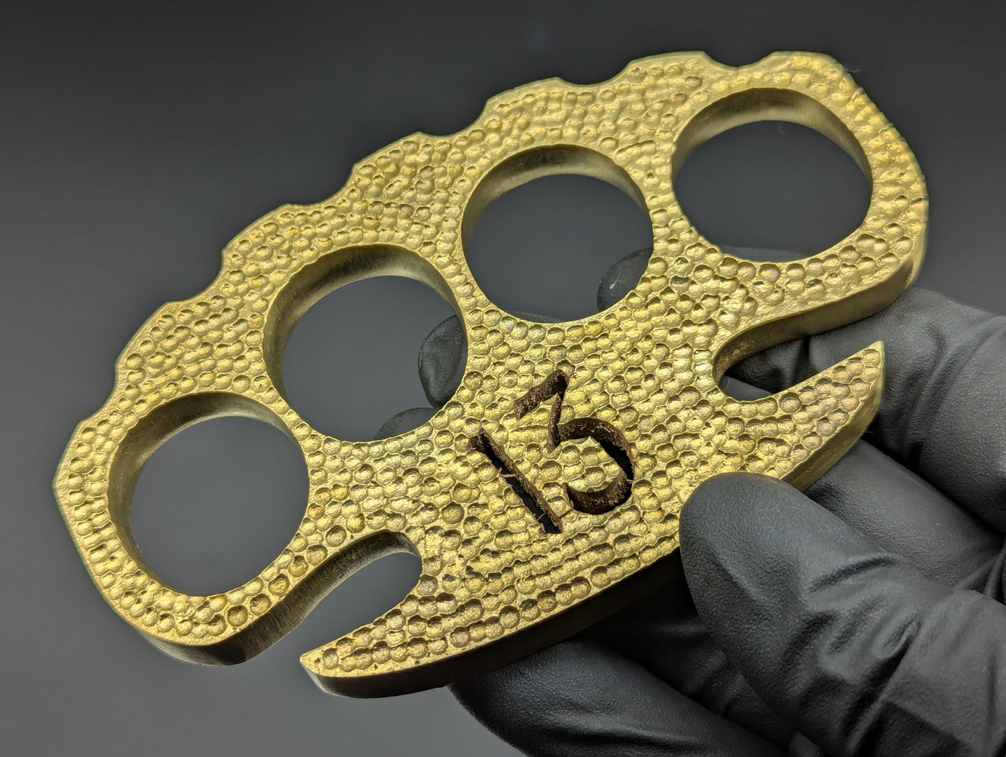 LUCKY 13 BRASS STOCK KNUCKLE DUSTER