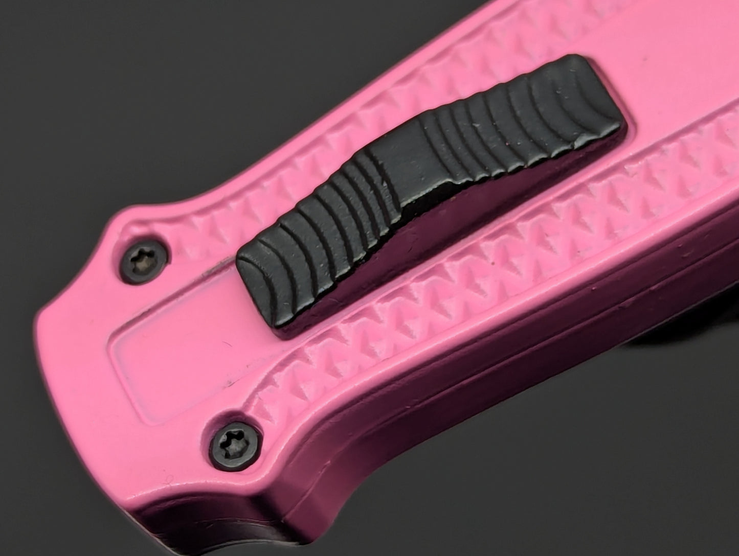 PINK PIRANHA MINI D/A OTF KNIFE DAGGER BLADE