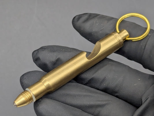 SOLID BRASS BOTTLE OPENER AND RAZOR MULTI TOOL KEYRING