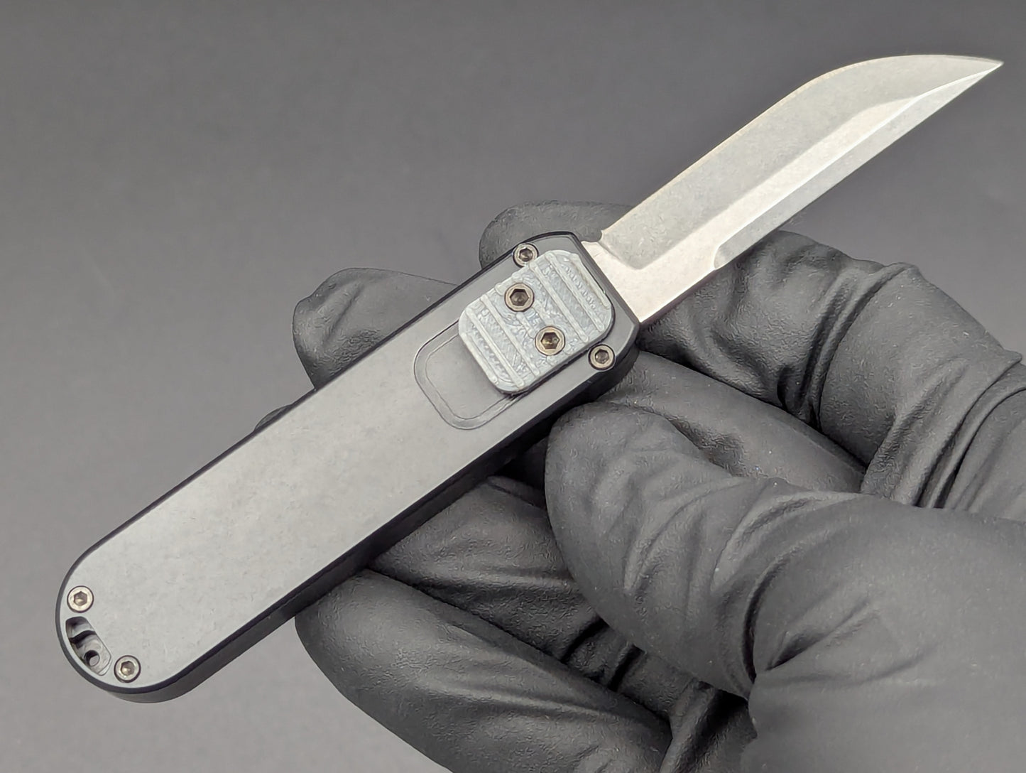 A.R.S. KNIVES D ROCKET D/A OTF TANTO BLACK GY/BTN