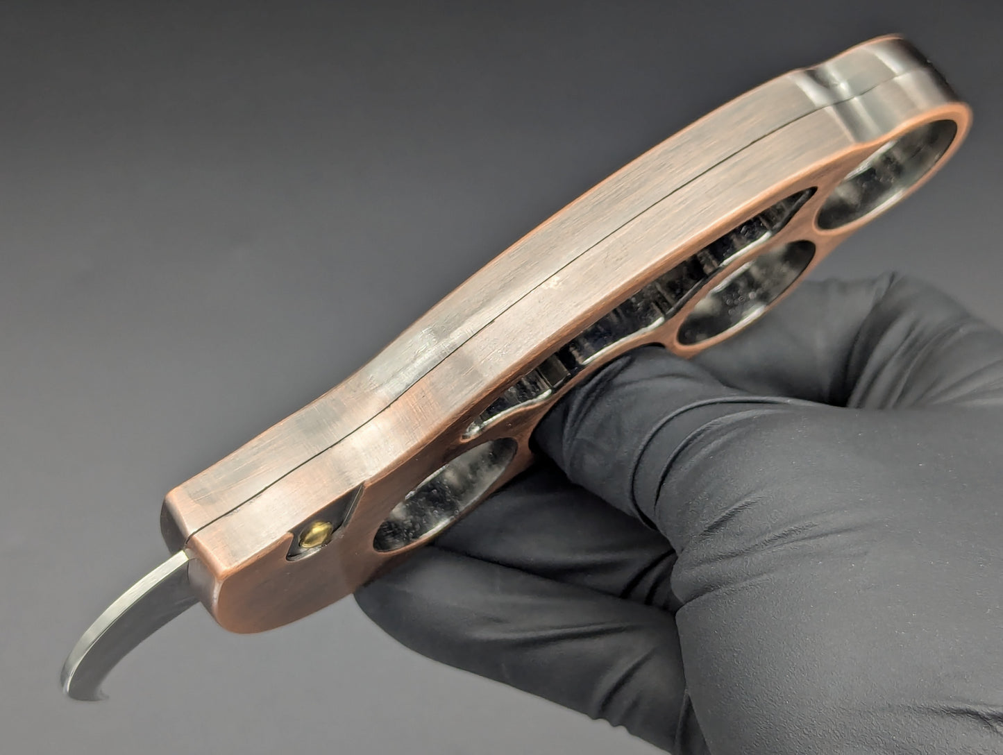 HAWKBILL KARAMBIT AUTOMATIC KNUCKLE KNIFE COPPER