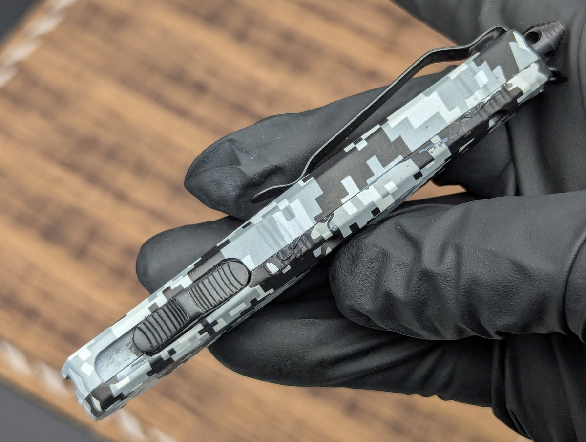 7" Mini Digital Urban Camo D/A OTF Knife