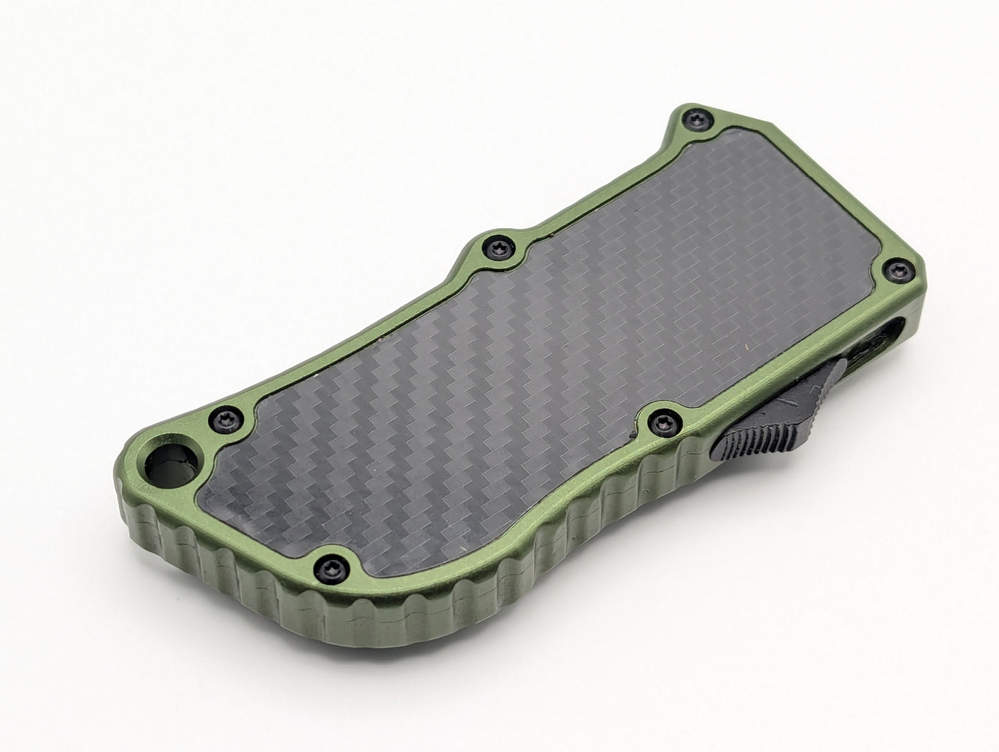 Green Carbon Fiber D/A Box Cutter OTF Knife