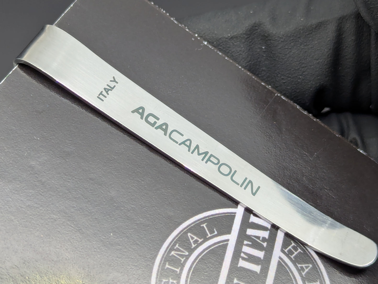 NOS AGA CAMPOLIN STILETTO MONEY CLIP WOOD