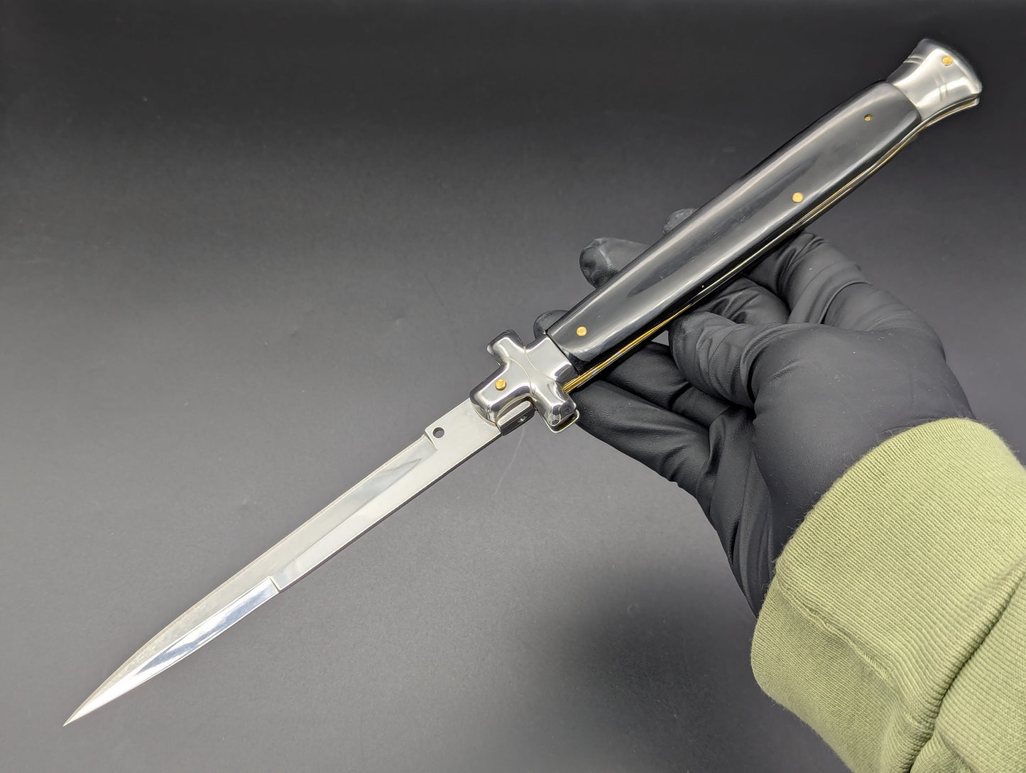 13" BLACK COMPOSITE MALTESE ITALIAN STYLE STYLE