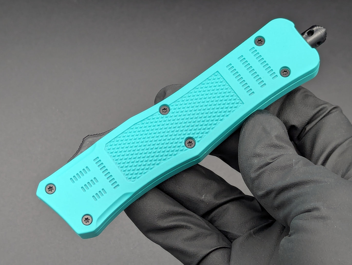 8.25" TEAL CQC D/A TACTICAL OTF AUTOMATIC KNIFE